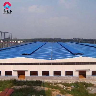রঙিন ইস্পাত বীম গুদাম প্রিফ্যাব ইস্পাত গুদাম ভবন সিই শংসাপত্র