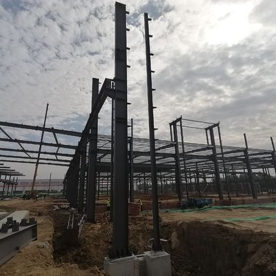 ভূমিকম্প প্রতিরোধী ইস্পাত কাঠামো গুদাম নির্মাণ H বিভাগ