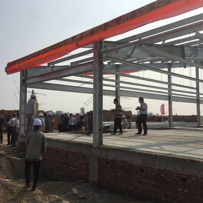 Q345B প্রিফ্যাব্রিকেটেড ইন্ডাস্ট্রিয়াল স্টিল বিল্ডিং