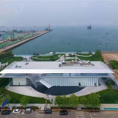 এসজিএস স্টিল ফ্রেম অফিস বিল্ডিং Q235B সমুদ্র দৃশ্য ধাতু ফ্রেম বিল্ডিং