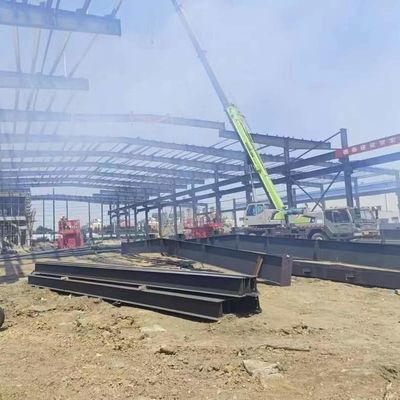 PVC জানালা এবং H ফ্রেম সহ কাস্টম স্টিল স্ট্রাকচার ওয়ার্কশপ