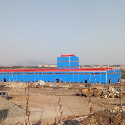 PVC জানালা এবং H ফ্রেম সহ কাস্টম স্টিল স্ট্রাকচার ওয়ার্কশপ