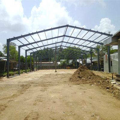 বায়ু প্রতিরোধী প্রিফ্যাব্রিকেটেড ইস্পাত ঘর OEM ধাতব ফ্রেম বিল্ডিং