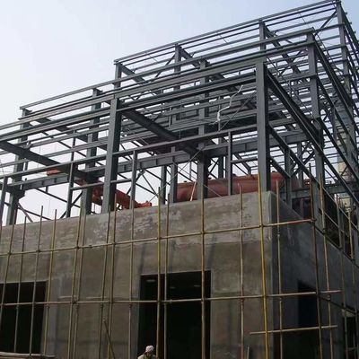 প্রাক ইঞ্জিনিয়ারিং স্টিল স্ট্রাকচার হল নির্মাণ ভবন গুদাম / কর্মশালার জন্য