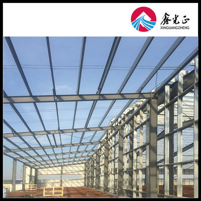 Q235B / Q345B ইন্ডাস্ট্রিয়াল কারখানার জন্য ইস্পাত ফ্রেম বিল্ডিং