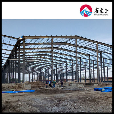 স্যান্ডউইচ প্যানেল ইস্পাত শীট সঙ্গে 7-9 গ্রেড prefabricated ধাতু গুদাম বিরুদ্ধে আবরণ এবং ভূমিকম্প