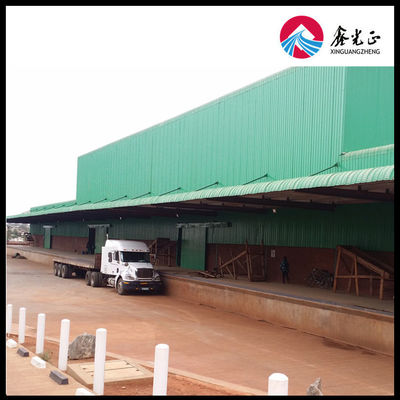স্যান্ডউইচ প্যানেল ইস্পাত শীট সঙ্গে 7-9 গ্রেড prefabricated ধাতু গুদাম বিরুদ্ধে আবরণ এবং ভূমিকম্প