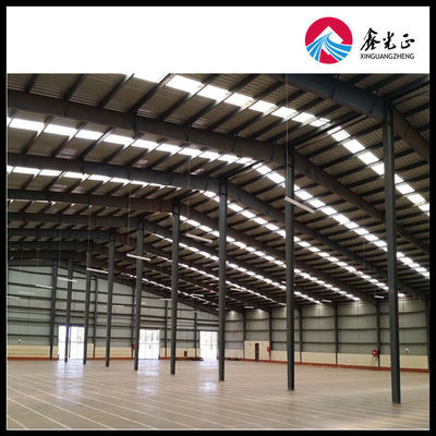 স্যান্ডউইচ প্যানেল ইস্পাত শীট সঙ্গে 7-9 গ্রেড prefabricated ধাতু গুদাম বিরুদ্ধে আবরণ এবং ভূমিকম্প