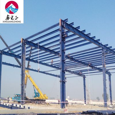 কারখানার বিল্ডিং ডিজাইন সহ কাস্টমাইজযোগ্য মডুলার স্টিল স্ট্রাকচার গুদাম