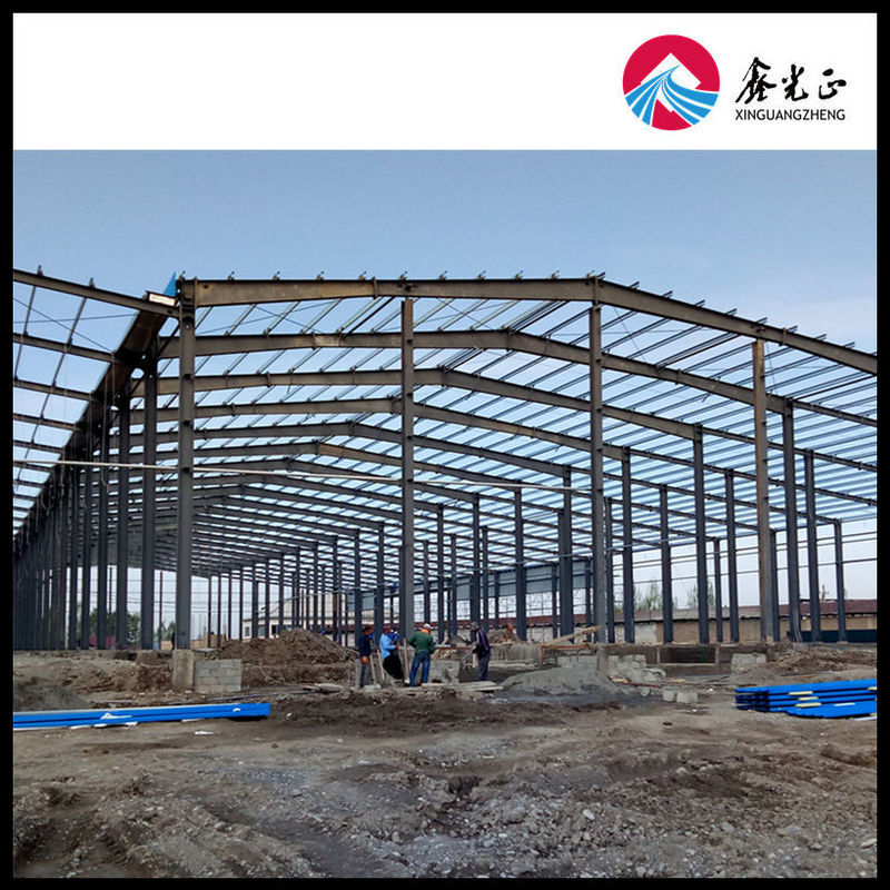 স্যান্ডউইচ প্যানেল ইস্পাত শীট সঙ্গে 7-9 গ্রেড prefabricated ধাতু গুদাম বিরুদ্ধে আবরণ এবং ভূমিকম্প