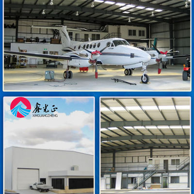 বায়ু প্রতিরোধী ইস্পাত হ্যাঙ্গার বিল্ডিং Q355B বোল্ট নির্মাণ