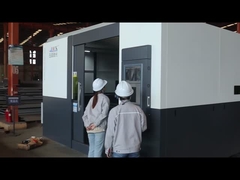 স্যান্ডউইচ প্যানেল ওয়াল প্যানেল এবং অ্যালুমিনিয়াম উইন্ডোজ সহ বড় ক্ষমতা স্টিলের গুদাম